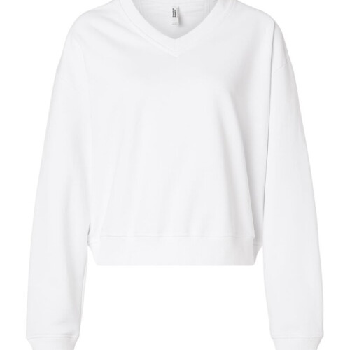 Women's French Terry V-Neck Sweatshirt Thumbnail