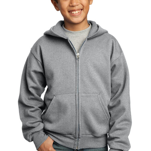 Port & Company Youth Core Fleece Full Zip Hooded Sweatshirt PC90YZH Youth Core Fleece Full Zip Hooded Sweatshirt Thumbnail