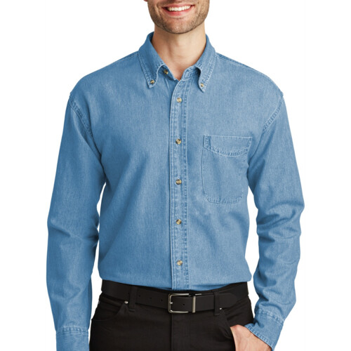 Port Authority Long Sleeve Denim Shirt S600 Long Sleeve Denim Shirt Thumbnail