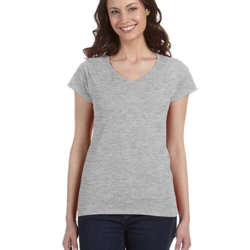 Gildan Ladies' SoftStyle® Fitted V-Neck T-Shirt G64VL Ladies' SoftStyle® Fitted V-Neck T-Shirt Thumbnail