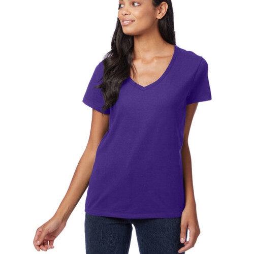 Hanes Ladies' Perfect-T V-Neck T-Shirt S04V Ladies' Perfect-T V-Neck T-Shirt Thumbnail