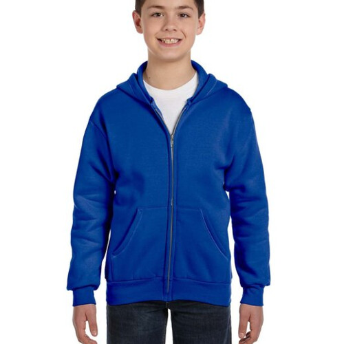 Hanes Youth EcoSmart® Full-Zip Hooded Sweatshirt P480 Youth EcoSmart® Full-Zip Hooded Sweatshirt Thumbnail