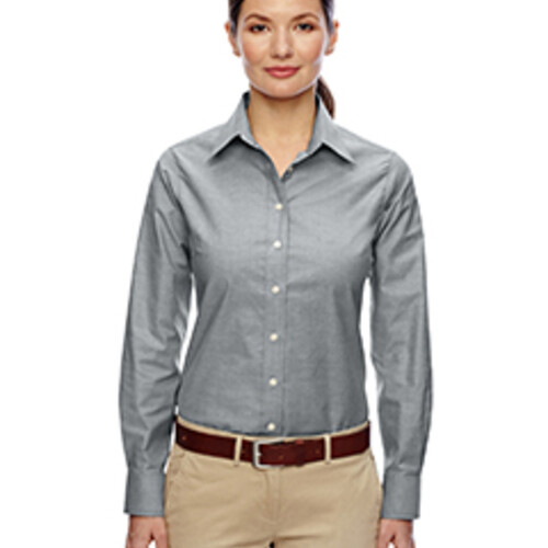 Harriton Ladies' Long-Sleeve Oxford with Stain-Release M600W Ladies' Long-Sleeve Oxford with Stain-Release Thumbnail