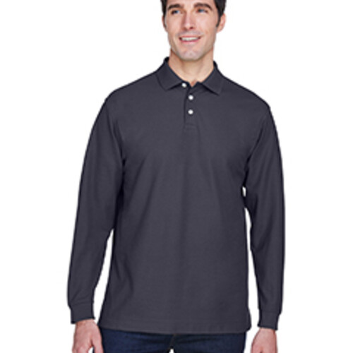 Devon & Jones Men's Pima Piqué Long-Sleeve Polo D110 Men's Pima Piqué Long-Sleeve Polo Thumbnail