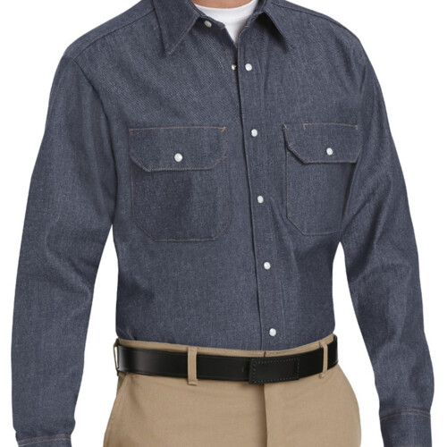 Red Kap Men's Deluxe Denim Long Sleeve Shirt SD78 Men's Deluxe Denim Long Sleeve Shirt Thumbnail