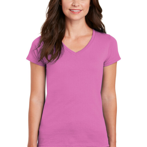 Gildan Women's Heavy Cotton 100% Cotton V Neck T Shirt 5V00L Women's Heavy Cotton 100% Cotton V Neck T Shirt Thumbnail