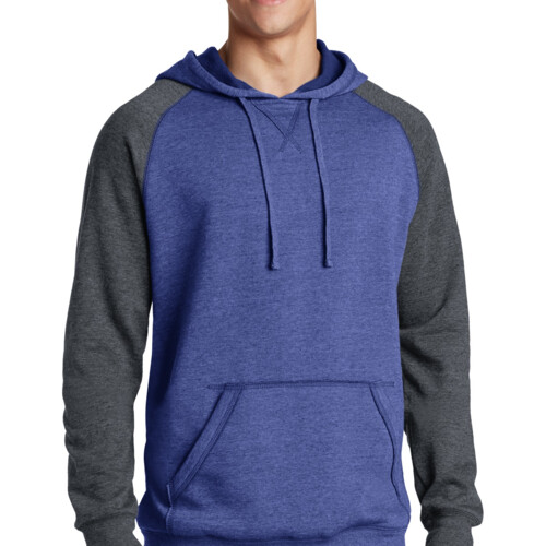 District Young Mens Lightweight Fleece Raglan Hoodie DT196 Young Mens Lightweight Fleece Raglan Hoodie Thumbnail