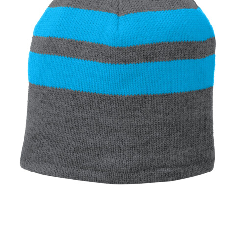 Port & Company Fleece Lined Striped Beanie Cap C922 Fleece Lined Striped Beanie Cap Thumbnail