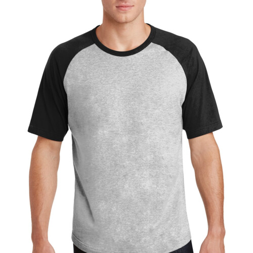 Sport Tek Short Sleeve Colorblock Raglan Jersey T201 Short Sleeve Colorblock Raglan Jersey Thumbnail