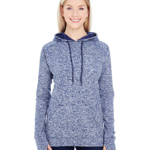 Ladies' Cosmic Contrast Fleece Hooded Sweatshirt Thumbnail