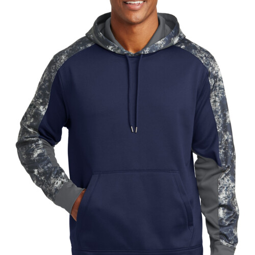 Sport Tek Sport Wick ® Mineral Freeze Fleece Colorblock Hooded Pullover ST231 Sport Wick ® Mineral Freeze Fleece Colorblock Hooded Pullover Thumbnail