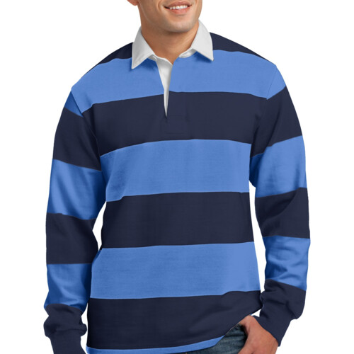 Sport Tek Classic Long Sleeve Rugby Polo ST301 Classic Long Sleeve Rugby Polo Thumbnail