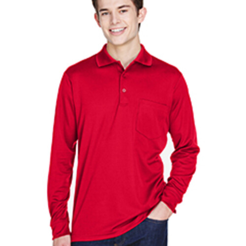 Core 365 Adult Pinnacle Performance Long-Sleeve Piqué Polo with Pocket 88192P Adult Pinnacle Performance Long-Sleeve Piqué Polo with Pocket Thumbnail