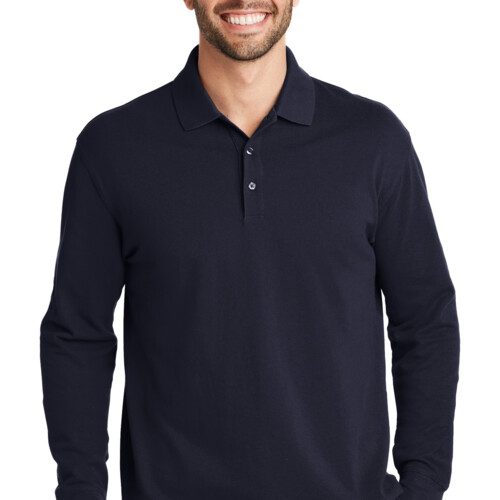Port Authority EZCotton ® Long Sleeve Polo K8000LS EZCotton ® Long Sleeve Polo Thumbnail