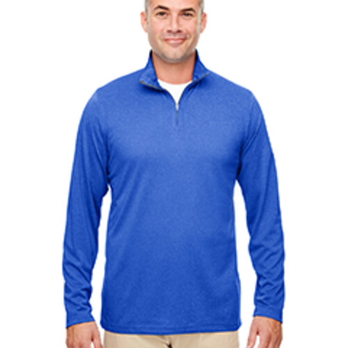 UltraClub Men's Cool & Dry Heathered Performance Quarter-Zip 8618 Men's Cool & Dry Heathered Performance Quarter-Zip Thumbnail