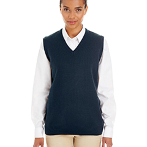 Harriton Ladies' Pilbloc™ V-Neck Sweater Vest M415W Ladies' Pilbloc™ V-Neck Sweater Vest Thumbnail