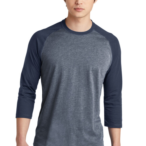New Era Heritage Blend 3/4 Sleeve Baseball Raglan Tee NEA104 Heritage Blend 3/4 Sleeve Baseball Raglan Tee Thumbnail