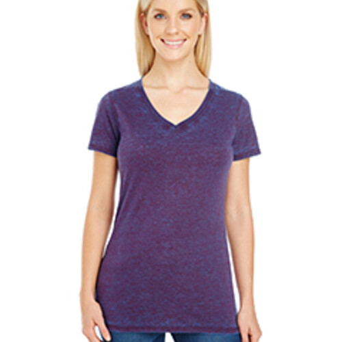 Threadfast Apparel Ladies' Cross Dye Short-Sleeve V-Neck T-Shirt 215B Ladies' Cross Dye Short-Sleeve V-Neck T-Shirt Thumbnail
