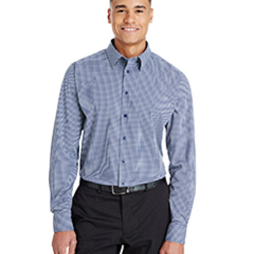 Devon & Jones CrownLux Performance® Men's Tonal Mini Check Woven Shirt DG535 CrownLux Performance® Men's Tonal Mini Check Woven Shirt Thumbnail