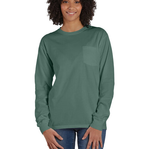 ComfortWash by Hanes Unisex Garment-Dyed Long-Sleeve T-Shirt with Pocket GDH250 Unisex Garment-Dyed Long-Sleeve T-Shirt with Pocket Thumbnail