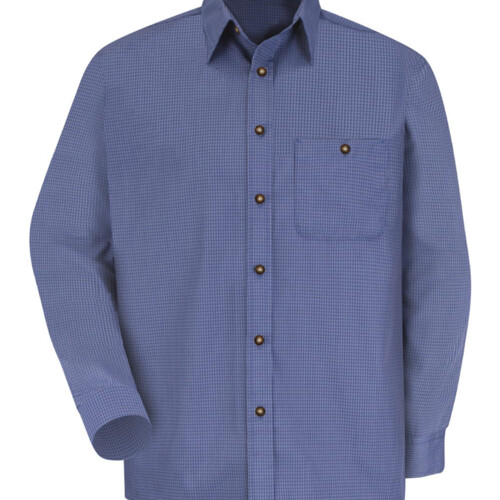 Red Kap Men's Mini-Plaid Uniform Long Sleeve Shirt SP74 Men's Mini-Plaid Uniform Long Sleeve Shirt Thumbnail
