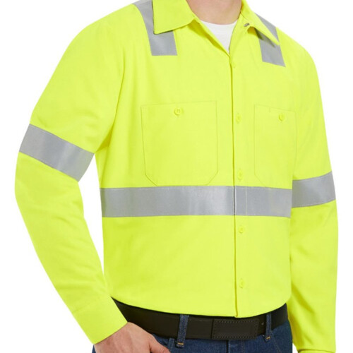 Red Kap Men's Tall High Visibility Work Shirt SS14HVT Men's Tall High Visibility Work Shirt Thumbnail