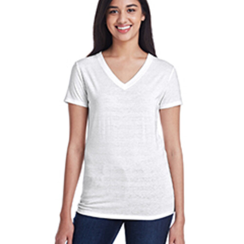 Threadfast Apparel Ladies' Invisible Stripe V-Neck T-Shirt 252RV Ladies' Invisible Stripe V-Neck T-Shirt Thumbnail
