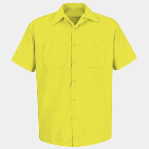 Men's Tall Enhanced Visibility Short Sleeve Work Shirt Thumbnail