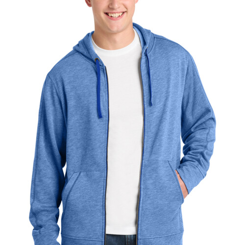 Sport Tek PosiCharge ® Tri Blend Wicking Fleece Full Zip Hooded Jacket ST293 PosiCharge ® Tri Blend Wicking Fleece Full Zip Hooded Jacket Thumbnail