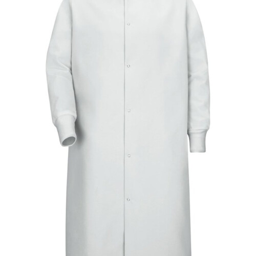 Red Kap Unisex Gripper-Front Pocketless Butcher Coat With Knit Cuffs KS60 Unisex Gripper-Front Pocketless Butcher Coat With Knit Cuffs Thumbnail