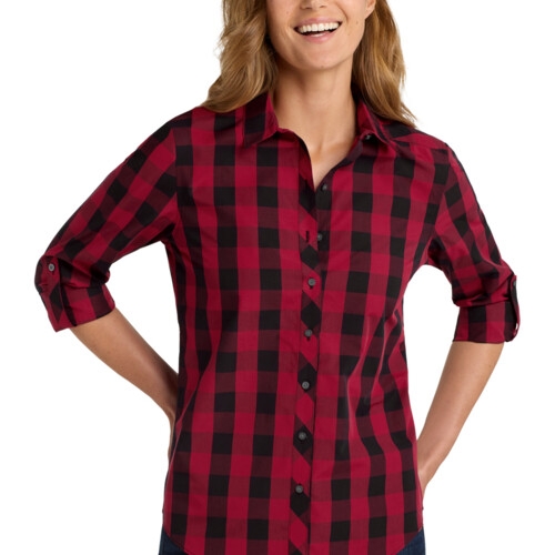 Port Authority Women's Everyday Plaid Shirt LW670 Women's Everyday Plaid Shirt Thumbnail
