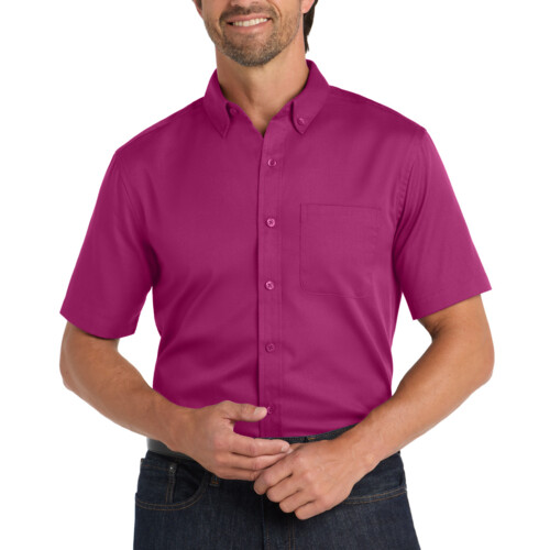 Port Authority Short Sleeve SuperPro React Twill Shirt W809 Short Sleeve SuperPro React Twill Shirt Thumbnail