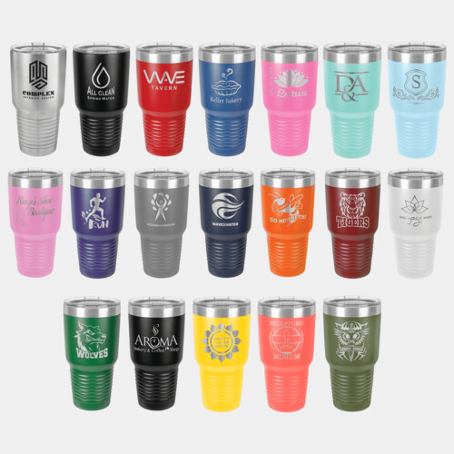 Polar Camel 30 oz. Ringneck Vacuum Insulated Tumbler w/Clear Lid Thumbnail