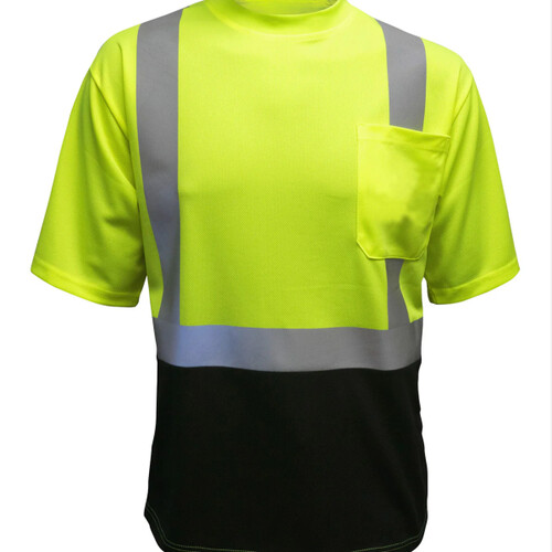 MAX Apparel MAX405 Class 2 Hi Vis Black Bottom T-Shirt Thumbnail