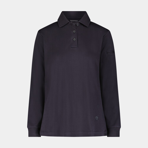 Women's Uniform Cotton Polo - Long Sleeve Thumbnail