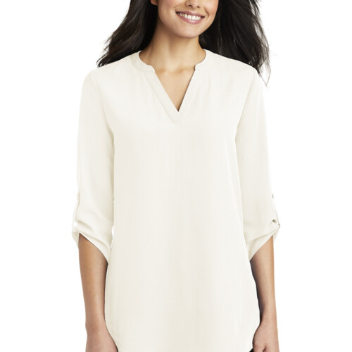 Port Authority Women's 3/4 Sleeve Tunic Blouse LW701 Women's 3/4 Sleeve Tunic Blouse Thumbnail